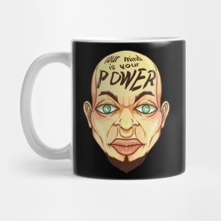 mind is power Clay Ilustration Mug